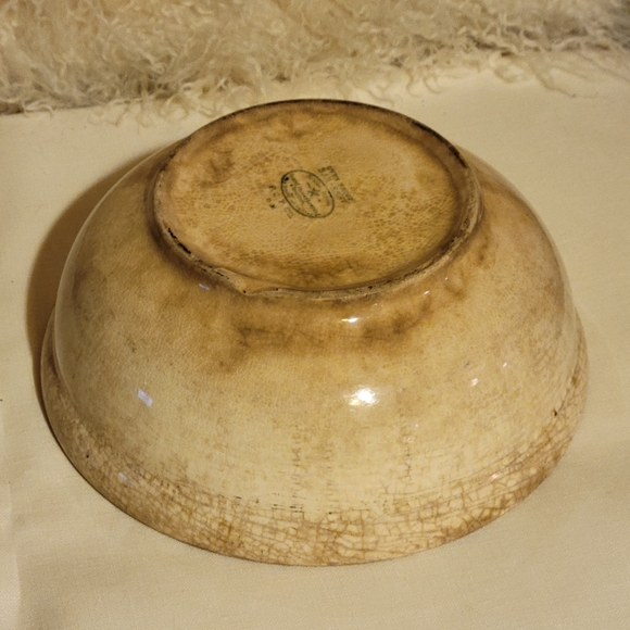 Vtg Bak– Serv Guaranteed Oven Proof P. C. P. Co. 1940 Covered Bowl Floral Design - Picture 7 of 11